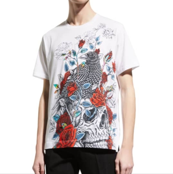 Robert Graham peconic bird and skull tee - Picture 1 of 6